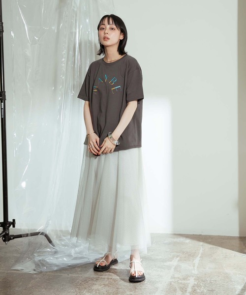 「Eimee Law」 スカート 38 ダークネイビー レディース_画像6