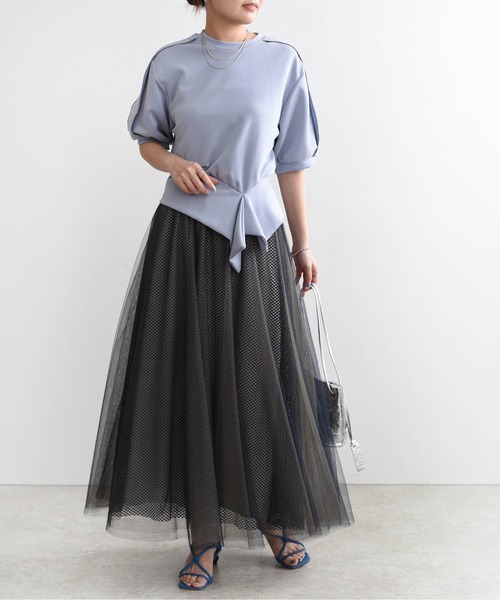 「Eimee Law」 スカート 38 ダークネイビー レディース_画像7