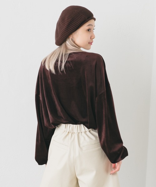 「WHIMSIC」 長袖Tシャツ FREE グレー メンズ_画像9