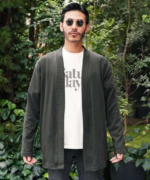 「JIGGYS SHOP」 カーディガン LARGE ブラック メンズ_画像2