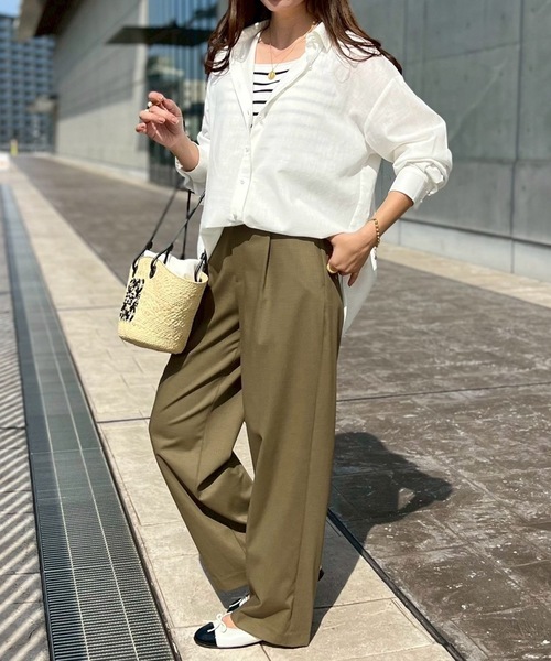 Emma Taylor（エマテイラー） リネンシャツ ブラウス シャツ 「日焼け