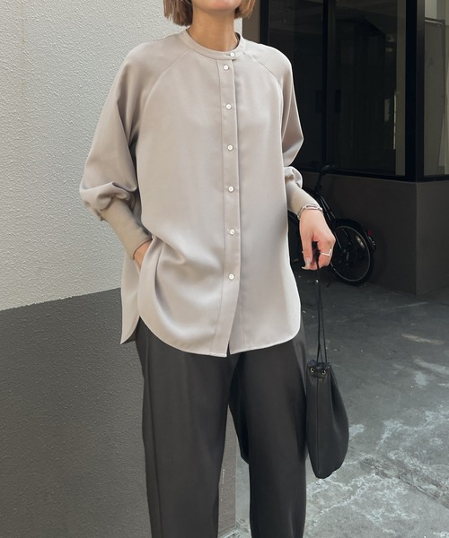 「Audrey and John Wad」 長袖ブラウス FREE アイボリー レディース_画像3