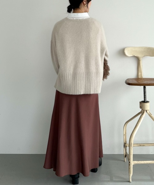 「DOUX ARCHIVES」 長袖ニット FREE レッド レディース_画像5