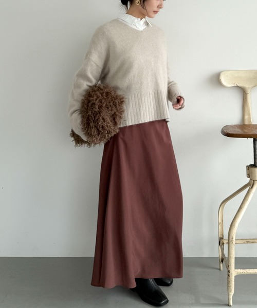 「DOUX ARCHIVES」 長袖ニット FREE レッド レディース_画像6