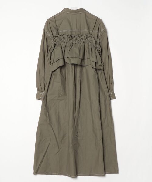 「Rodeo Crowns」 フリルコンビワンピース FREE グリーン レディース_画像2