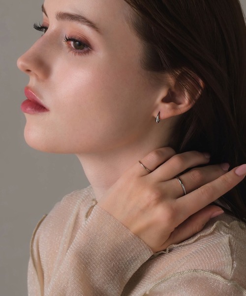 「muku」 ピアス（両耳用） FREE シルバー レディース_画像5