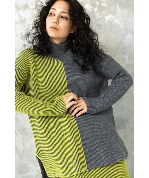 「OSMOSIS」 長袖ニット ONE SIZE ブラック レディース_画像9