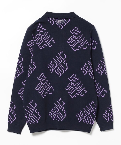 BEAMS GOLF ニット メンズ Sサイズ ベージュ アイボリー ブラック BEAMS GOLF（ビームス ゴルフ） 長袖ニット SMALL ベージュ メンズ