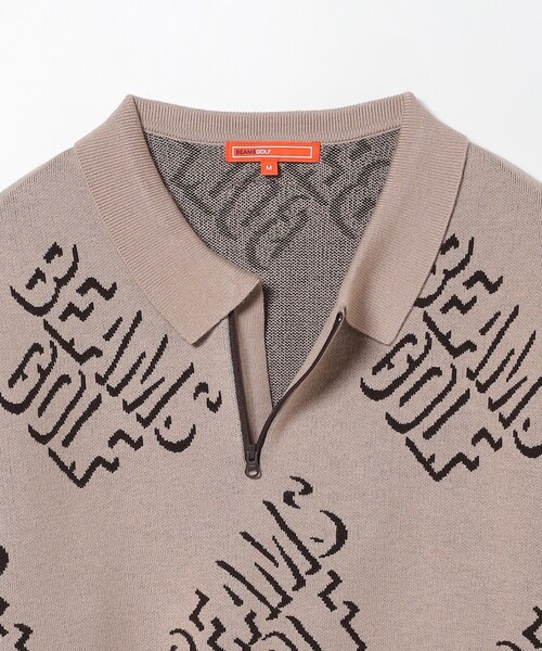 BEAMS GOLF（ビームス ゴルフ） 長袖ニット SMALL ベージュ メンズ