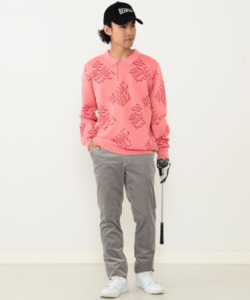 BEAMS GOLF（ビームス ゴルフ） 長袖ニット SMALL ベージュ メンズ