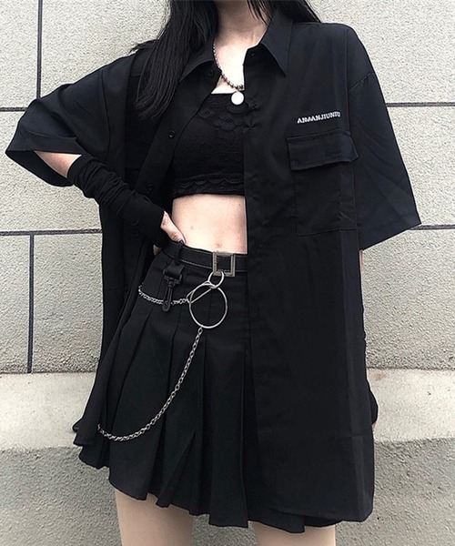 「lilful」 半袖シャツ M ブラック レディース_画像5