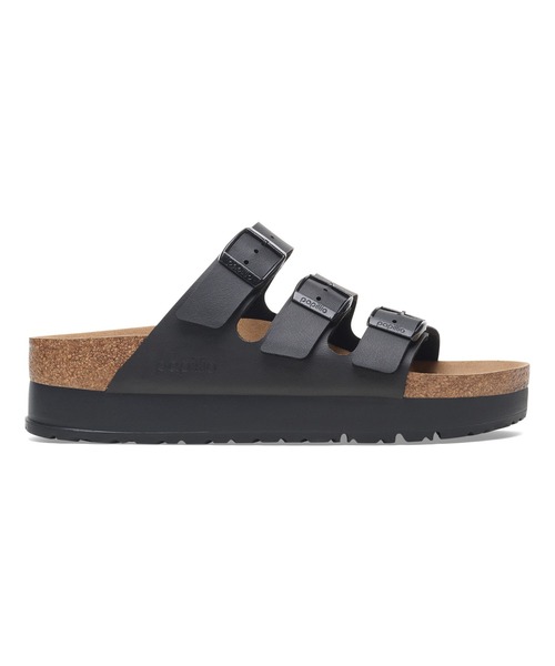 ビルケンストック　papillio ブラック ヒールサンダル 37 BIRKENSTOCK（ビルケンシュトック） 「papilio」フラットサンダル 37