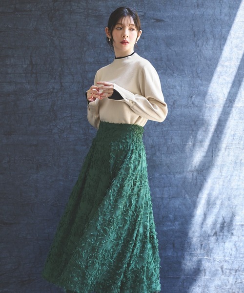 「RUIRUE BOUTIQUE」 長袖ニット M ブルー レディース_画像9