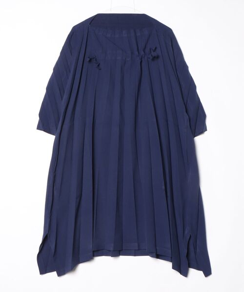 me by ISSEY MIYAKE」 長袖ワンピース - ネイビー レディース 【公式通販】