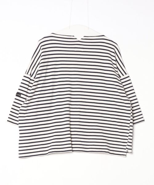 「FRAPBOIS half」 ボーダー柄7分袖カットソー 1 ベージュ レディース_画像2