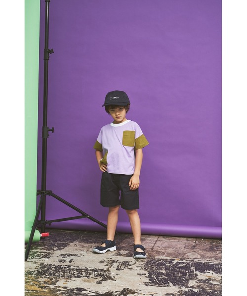 「maarook」 「KIDS」半袖カットソー 100cm パープル キッズ_画像6