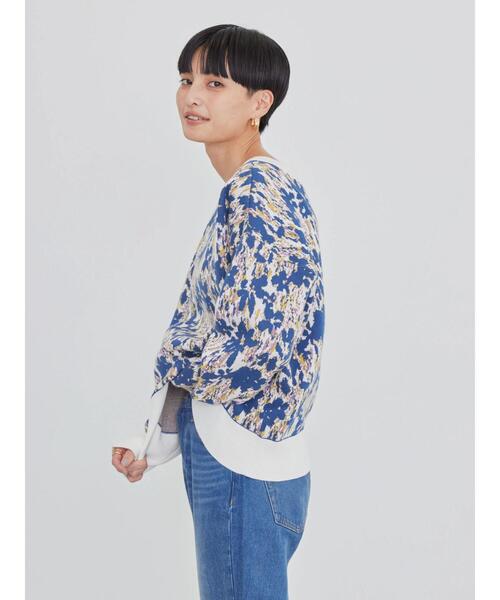 「AMERICAN HOLIC」 ニットカーディガン L アイボリー レディース_画像7