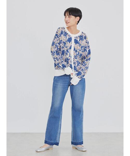 「AMERICAN HOLIC」 ニットカーディガン L アイボリー レディース_画像9