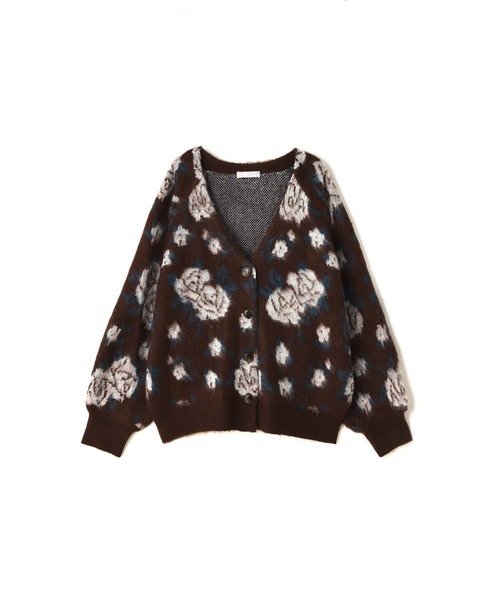 「ROSE BUD」 ニットカーディガン ONE SIZE ブラウン レディース_画像9