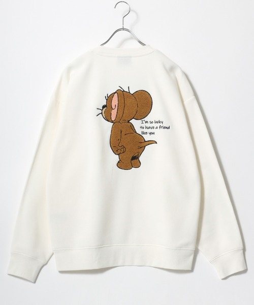 「TOM&JERRY」 スウェットカットソー L ホワイト系その他3 レディース_画像8