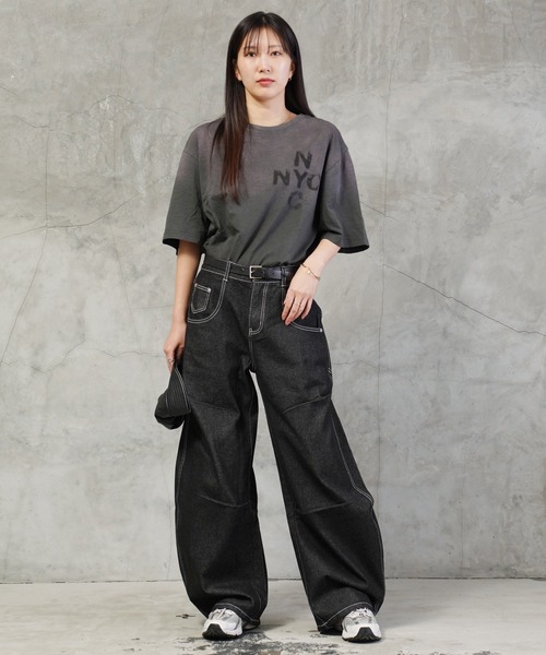 JIGGYS SHOP（ジギーズショップ） ワイドパンツ ジーンズ コクーン