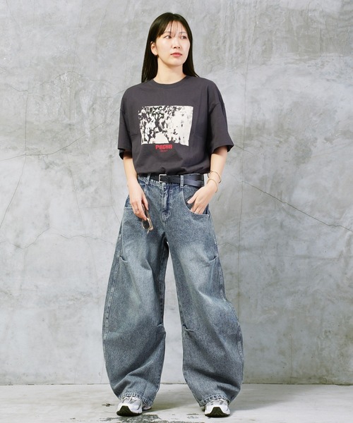 JIGGYS SHOP（ジギーズショップ） ワイドパンツ ジーンズ コクーン