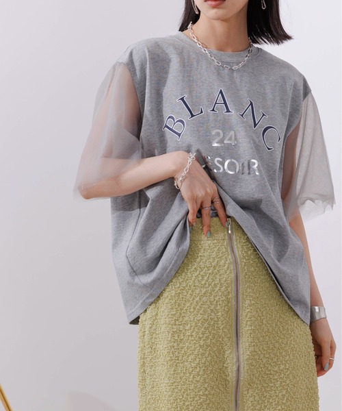 Eimee Law（エイミーロウ） 半袖Tシャツ 38 ライトグレー レディース