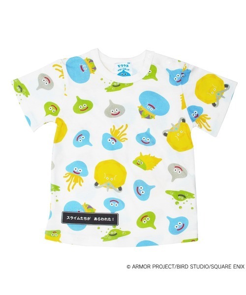 tシャツ ドラクエベビー＆キッズ 半袖Tシャツ 総柄 スライムたち