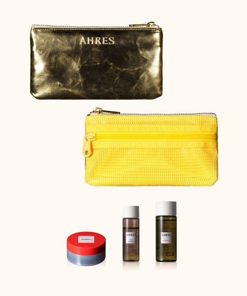 AHRES 化粧水・乳液・フェイスクリーム・化粧下地 セット サンプル付き