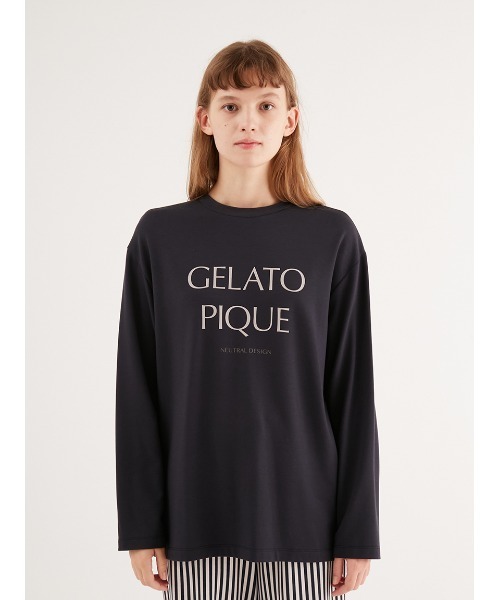 gelato pique（ジェラートピケ） 長袖カットソー S-M オフホワイト