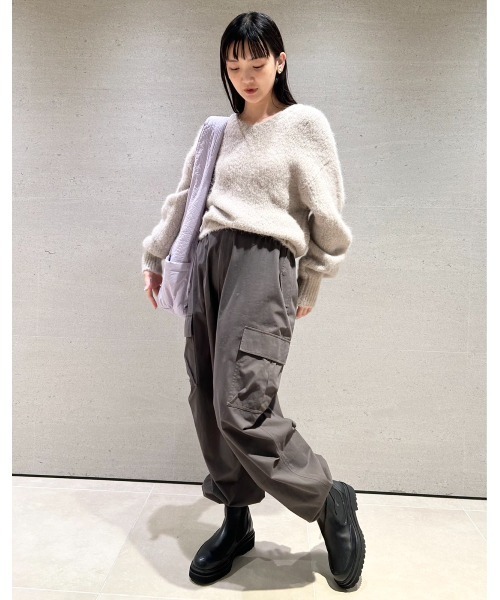 「emmi」 カーゴパンツ 0 ライトベージュ レディース_画像7