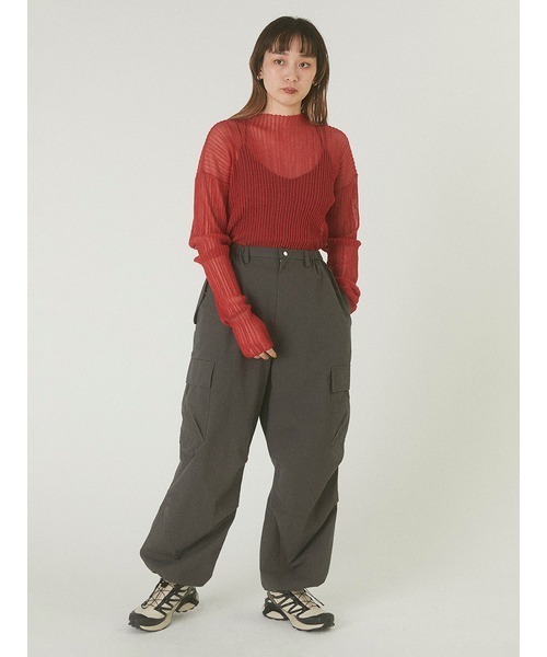 「emmi」 カーゴパンツ 0 ライトベージュ レディース_画像8