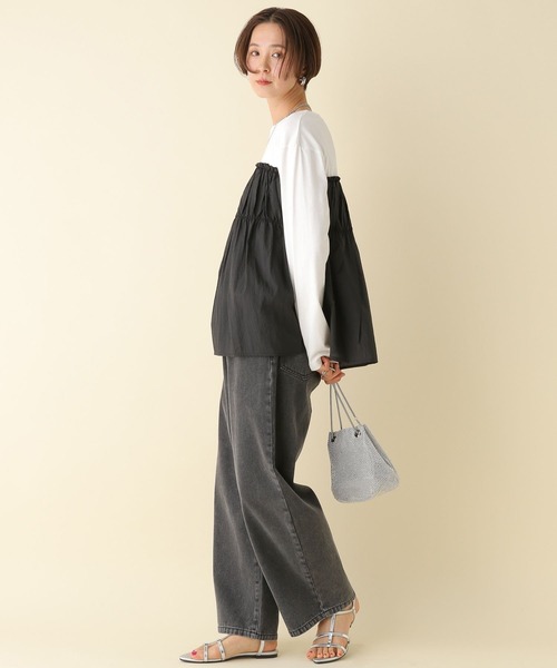 「LEPSIM」 長袖カットソー FREE ベージュ レディース_画像2