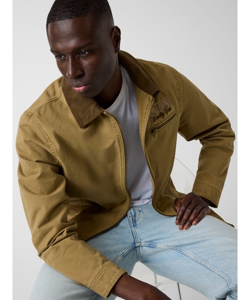 GUESS（ゲス） ブルゾン アウター WASHED Cotton Jacket ジャケット 