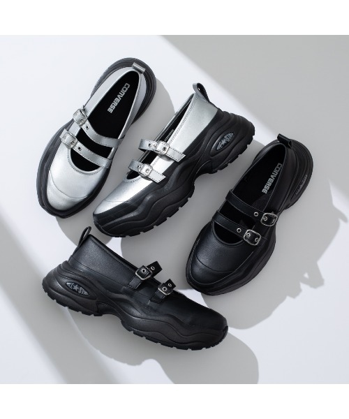「CONVERSE ALL STAR」 ローカットスニーカー 4 ブラック レディース_画像9