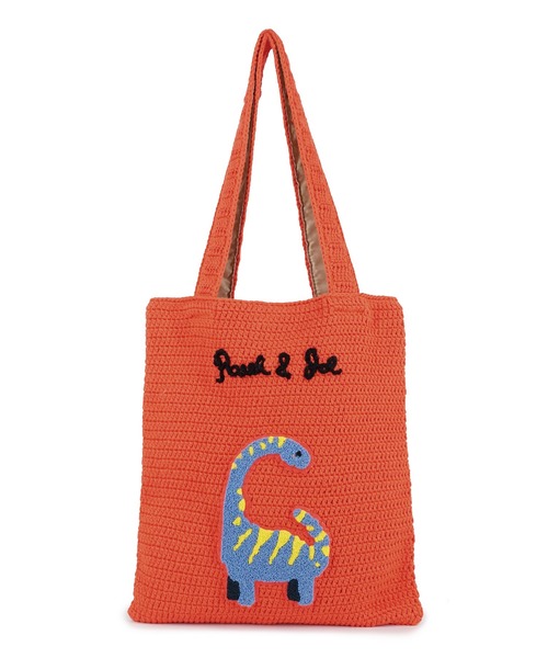 「PAUL & JOE ACCESSOIRES」 トートバッグ FREE オレンジ レディース_画像8