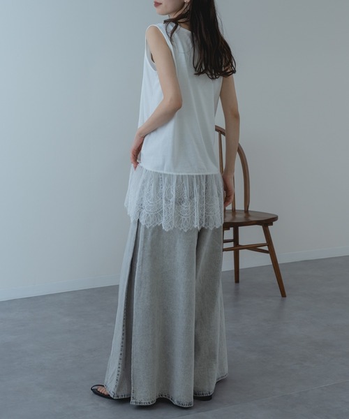 「ANNA LUNA」 ノースリーブトップス MEDIUM ブラック レディース_画像8