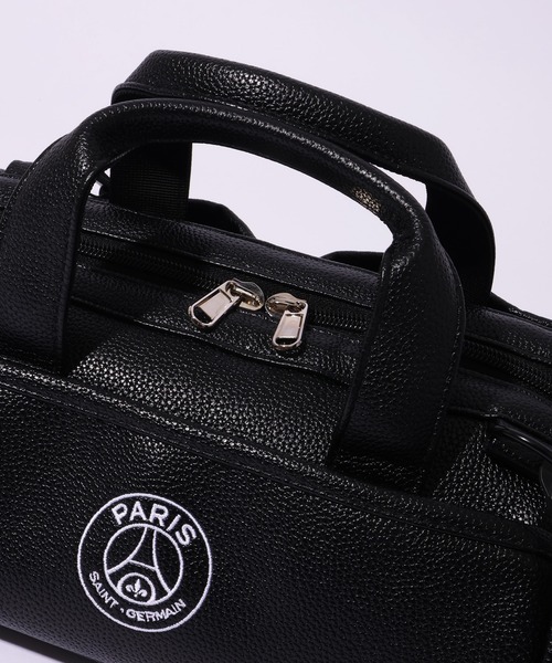 パリサンジェルマンブラックボストンバッグ ボストンバッグ 「Paris Saint-Germain/パリサンジェルマン」ロゴ