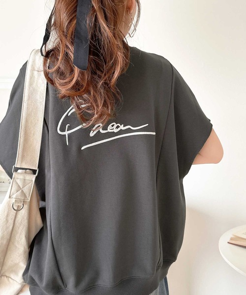 「classicalelf」 スウェットカットソー MEDIUM グレー レディース_画像4