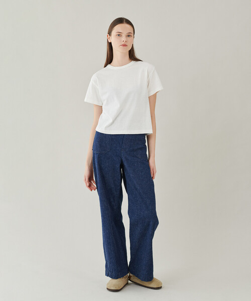 「Bshop」 半袖Tシャツ 2 チャコール レディース_画像2