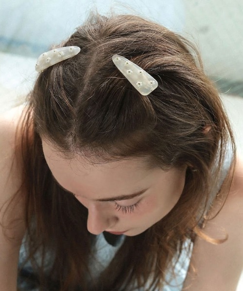 at. ヘアクリップ 「at.」プティフラワーヘアピン（2個set