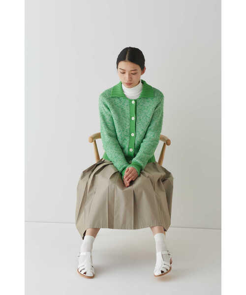 「human woman」 ニットカーディガン MEDIUM ネイビー レディース_画像7