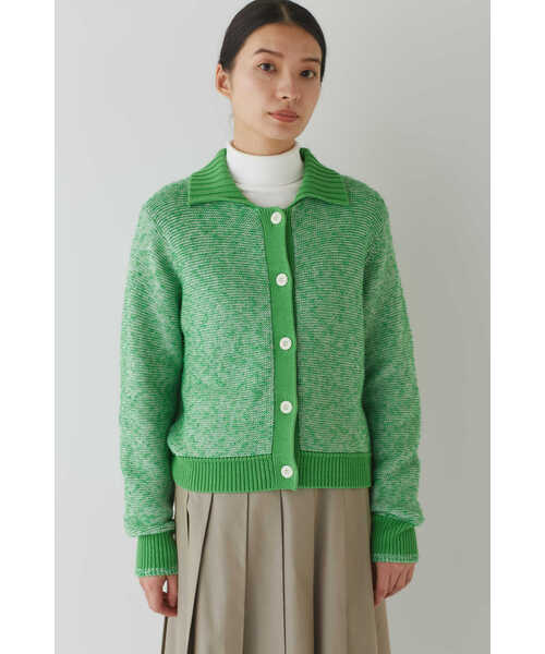 「human woman」 ニットカーディガン MEDIUM ネイビー レディース_画像8