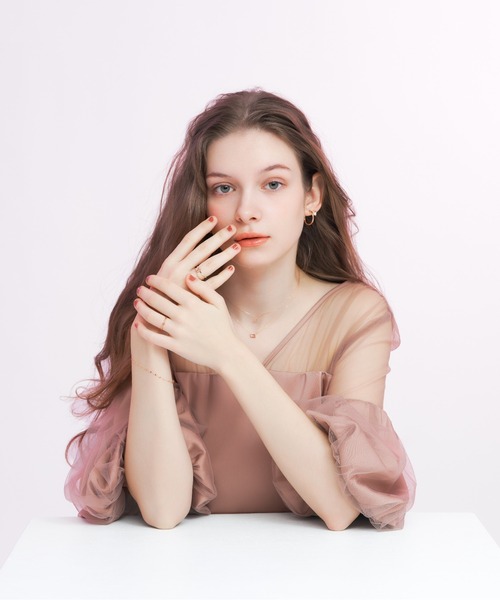 Jewel closet by l&co.K10 YG レイヤードリング　11号 Jewel closet by L&Co. 指輪 リング K10 ニュアンスラインリング