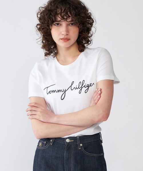 tシャツ Tシャツ ロゴクルーネックTシャツ レディース : 54450735 
