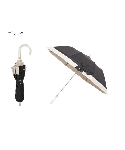 LANVIN en Bleu 折りたたみ傘 遮光 晴雨兼用折りたたみ日傘 楽折 切り