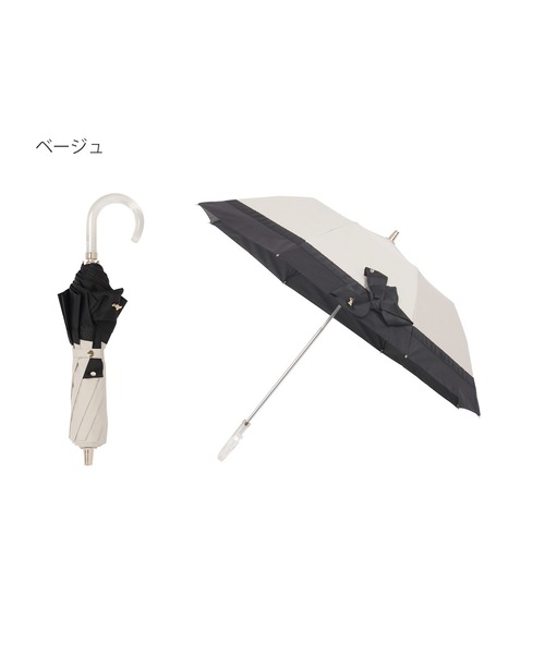 LANVIN en Bleu 折りたたみ傘 遮光 晴雨兼用折りたたみ日傘 楽折 切り
