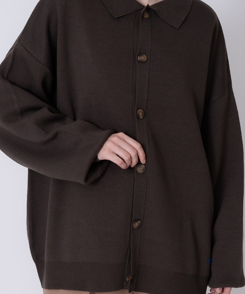 ONCILY カーディガン OVER SIZED KNIT SHIRT CARDIGAN