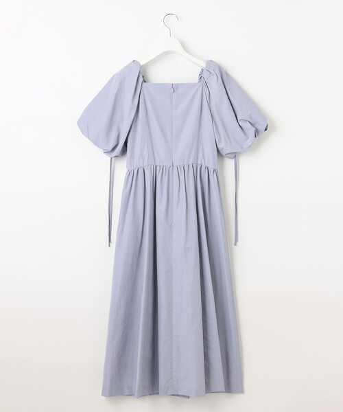 新品タグ付き 23区　【APPLAUDIR】スクエアネックタフタ ドレス 23区（ニジュウサンク） ドレス 「APPLAUDIR」スクエアネックタフタ