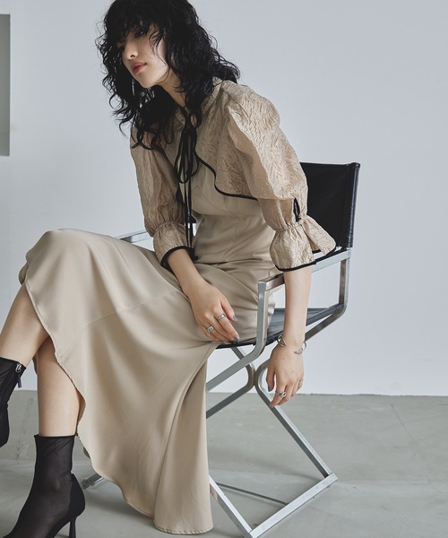 niana ドレス ボレロアシンメトリーワンピースレイヤード